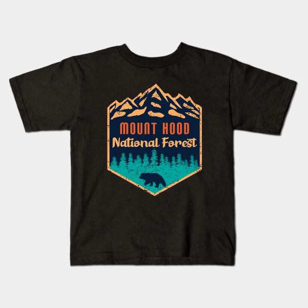 Mount hood national forest Kids T-Shirt by Tonibhardwaj